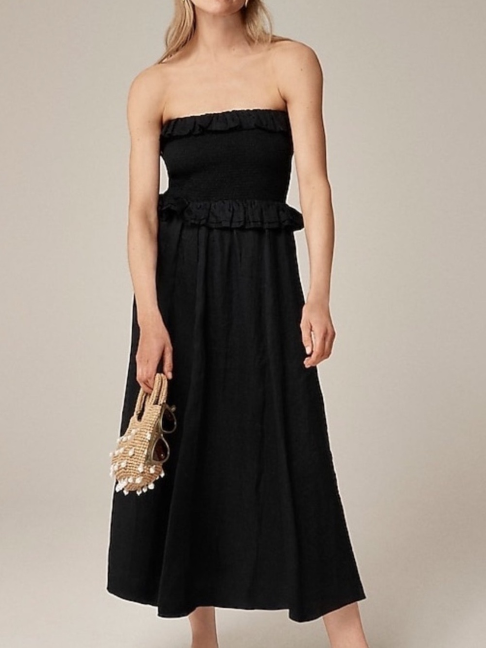 J. Crew Ravenna dress in ramie